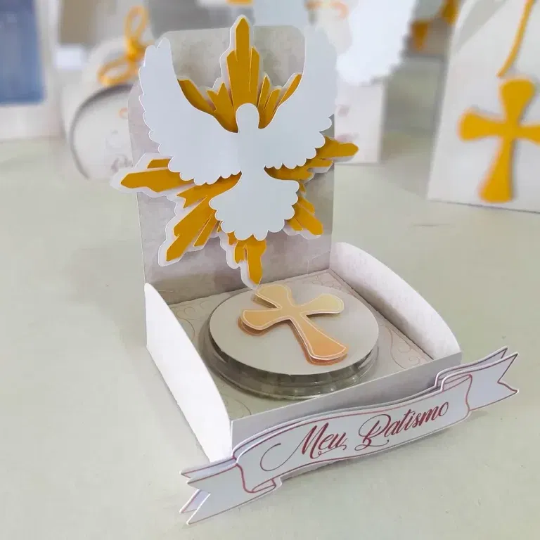 Moldes de decoração anjinho batizado para fazer em casa. Topper, temas e festas.