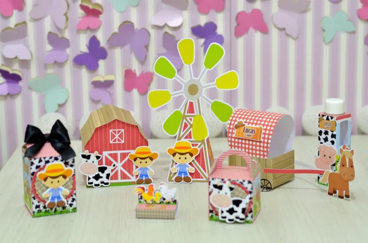 Arquivo festa fazendinha menino simples studio. Topper, temas, festas e topper.