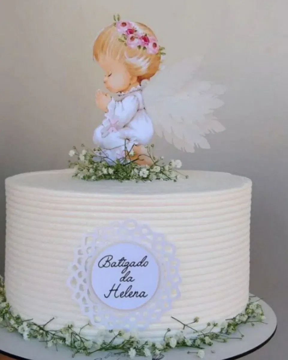 Arquivo de corte topo de bolo batismo evangélico em Studio. Topper, decoração, temas e festas.