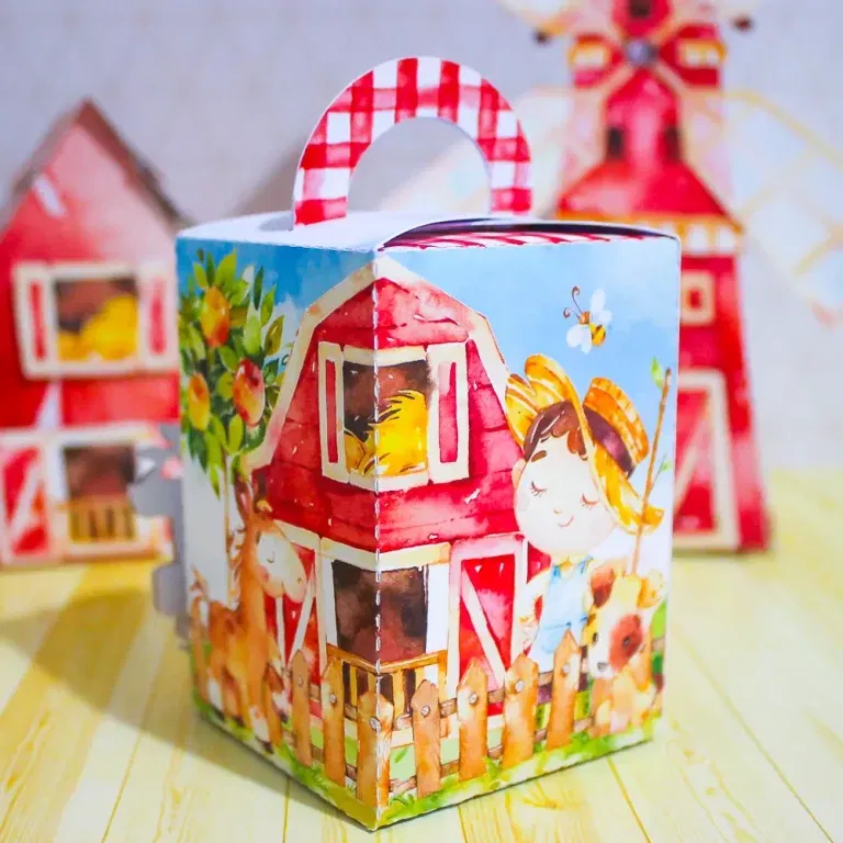 Download de arquivo de corte fazendinha aquarela. Topper, decoração, temas e festas.