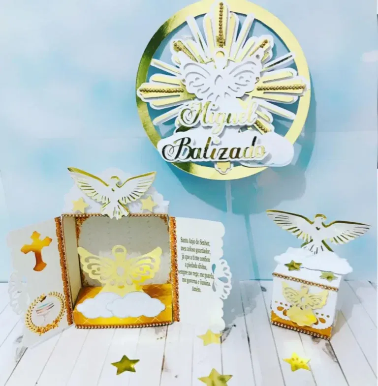 Kit decoração batizado menino agilidade Silhouette Studio. Topper, temas, festas e arquivo de corte.