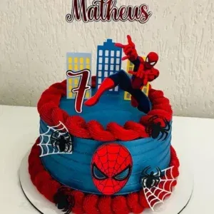 Arquivo de corte para topo de bolo redondo Homem Aranha. Topper, decoração, temas e festas.