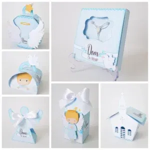 Kit profissional de decoração centro de mesa batizado. Topper, temas, festas e arquivo de corte.