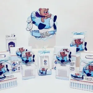 Download de arquivo de corte centro de mesa ursinho aviador. Topper, decoração, temas e festas.