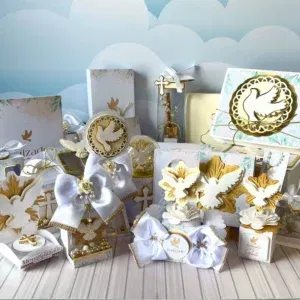 Decoração centro de mesa batizado para imprimir e cortar. Topper, temas, festas e arquivo de corte.