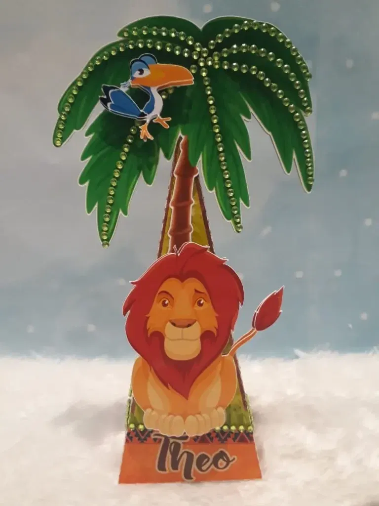 Arquivo de corte aniversário Rei Leão em Studio e PDF. Topper, decoração, temas e festas.