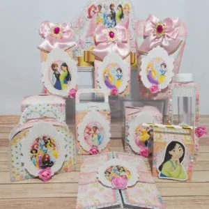 Decoração Princesas Disney para imprimir e cortar. Topper, temas e festas.