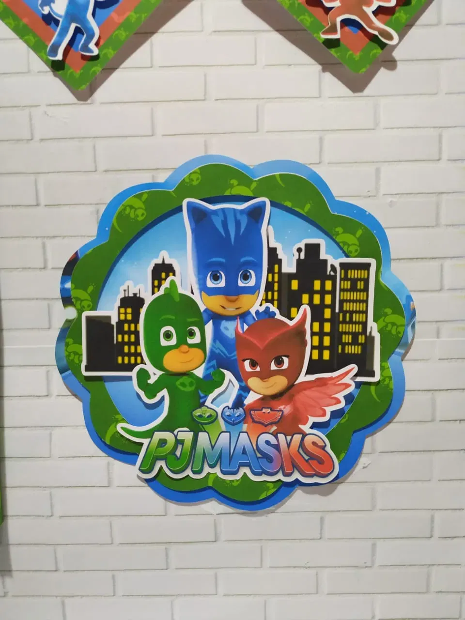 Kit profissional de decoração Pj Masks simples. Topper, temas, festas e arquivo de corte.