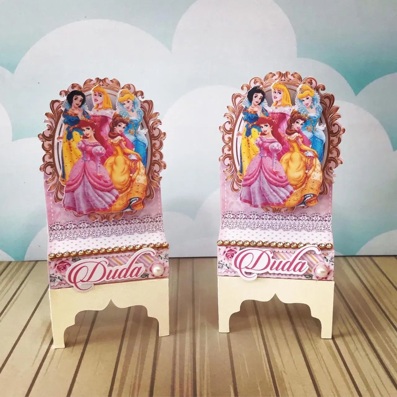 Kit Decoração Princesas Disney em Studio, Png e Pdf. Topper, temas e festas.