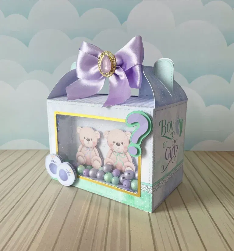 Moldes de decoração ursinho verde e lilás para fazer em casa. Topper, temas e festas.