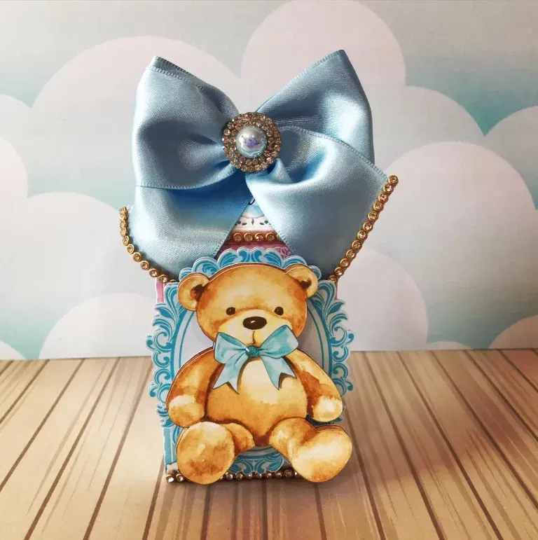 Kit profissional de decoração chá de revelação ursinhos. Topper, temas, festas e arquivo de corte.