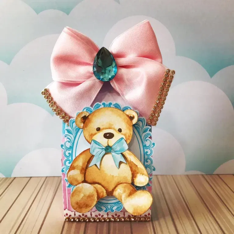 Download de arquivo de corte chá de revelação ursinhos. Topper, decoração, temas e festas.