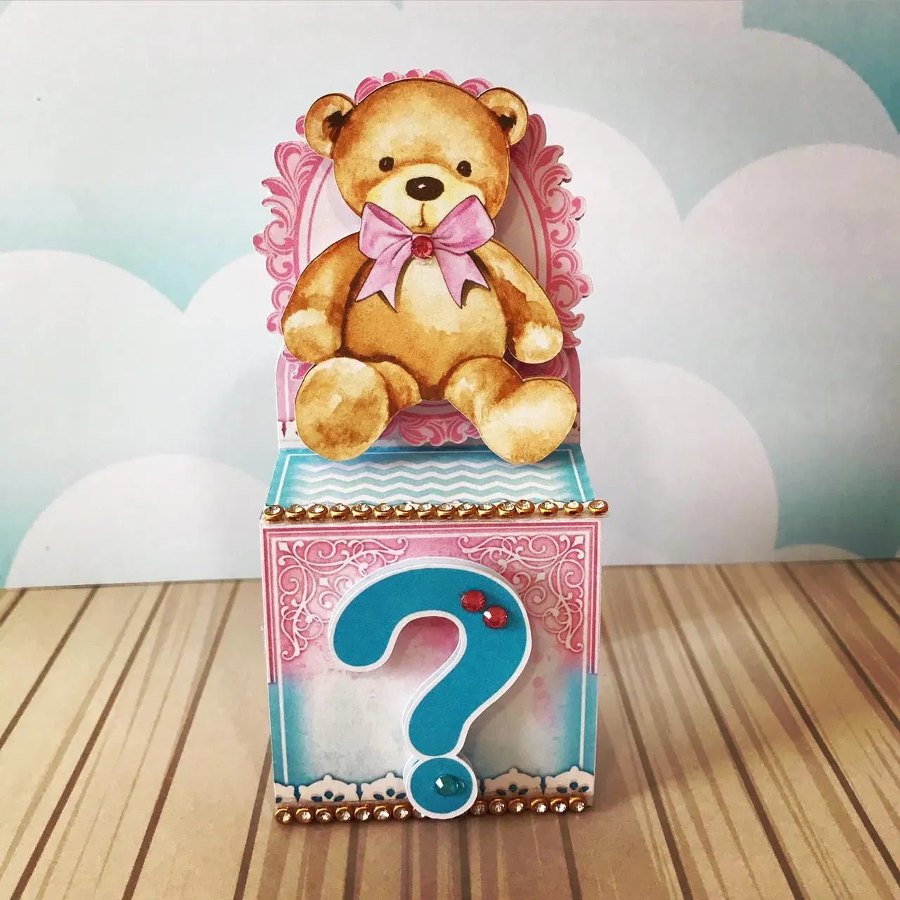 Decoração tema chá de revelação ursinhos studio, png e pdf. Topper, temas, festas e arquivo de corte.