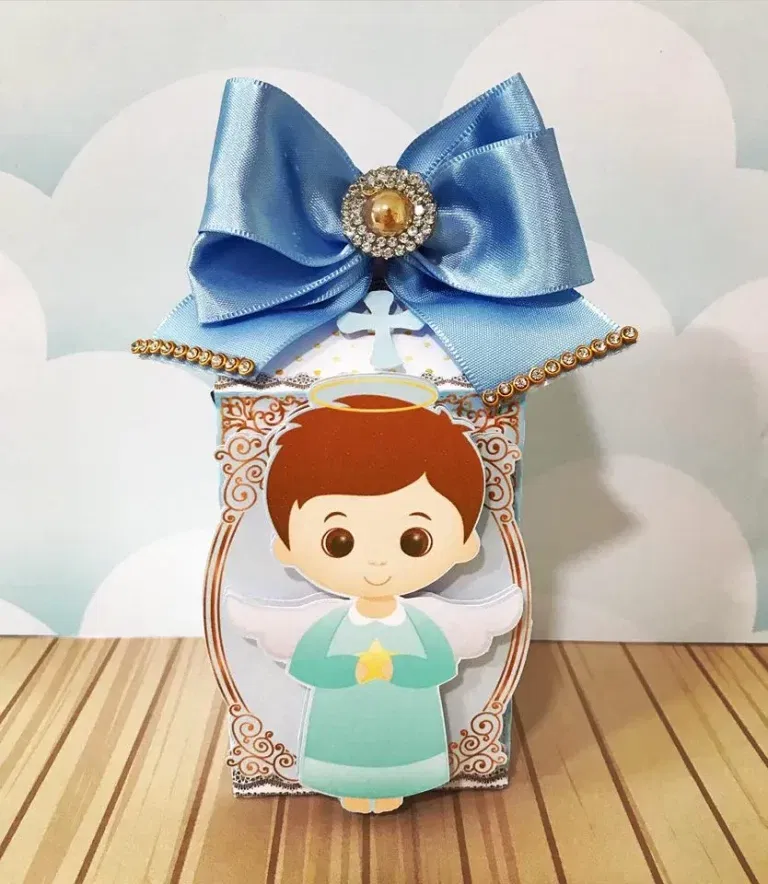 Decoração batizado masculino em Studio, Png e Pdf. Topper, temas, festas e arquivo de corte.