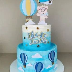 Decoração topper de bolo ursinho baloeiro studio. Temas, festas e arquivo de corte.