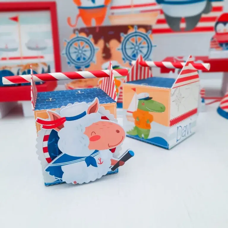 Decoração ursinho marinheiro simples para imprimir e cortar. Topper, temas, festas e arquivo de corte.