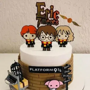 Decoração festa topo de bolo de harry potter studio. Topper, temas, festas e topper.