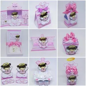 Decoração para batizado simples e barato em Studio. Topper, temas, festas e arquivo de corte.