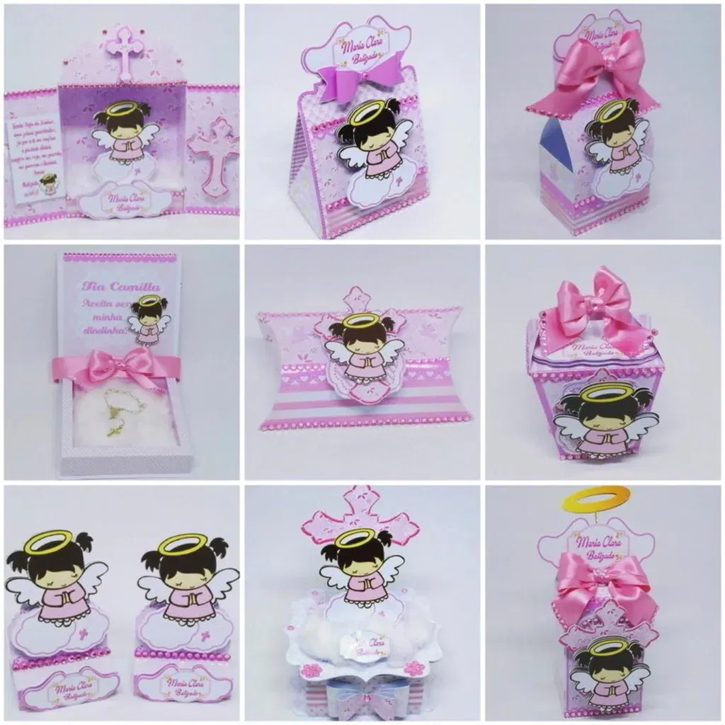 Decoração para batizado simples e barato em Studio. Topper, temas, festas e arquivo de corte.