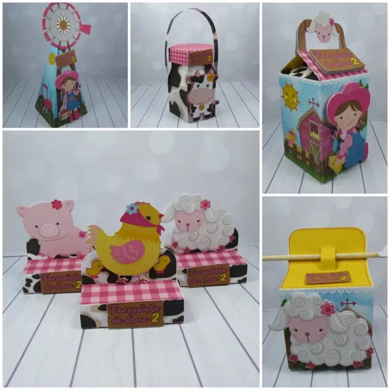 Decoração tema fazendinha menina studio. Topper, temas, festas e topper.