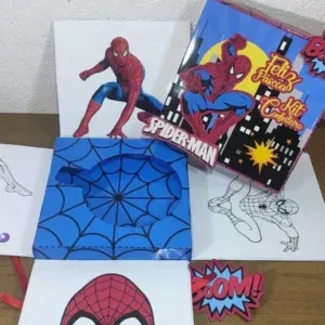 Arquivo de corte caixa explosão Homem Aranha para Studio. Decoração, topper, temas e festas.