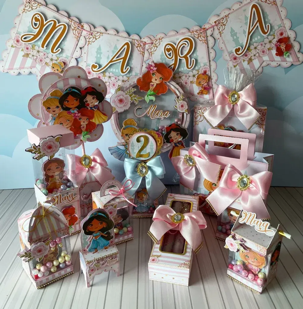 Kit festa luxo princesas.