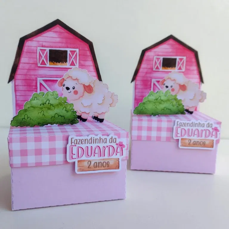 Kit completo Fazendinha Menina arquivo digital Studio para corte de topper, centro de mesa e decoração de aniversário.