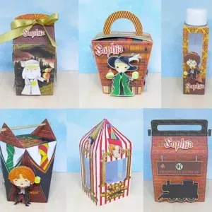 Festa de aniversário harry potter silhouette studio. Topper, decoração, temas e festas.