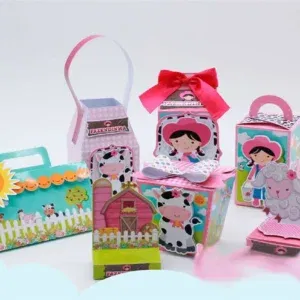 Kit rápido decoração fazendinha infantil. Topper, temas, festas.