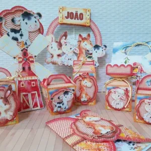 Festa tema fazendinha aniversario studio, png e pdf. Topper, decoração, temas e festas.