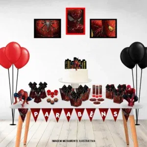 Kit Homem Aranha decoração de festa infantil. Topper, temas, festas e arquivo de corte.