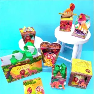 Kit tema Rei Leão festa infantil em Studio e PDF. Topper, decoração, temas e festas.