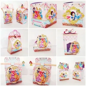 Kit profissional de decoração mesversário Princesas Disney. Arquivo de corte, topper e festas.