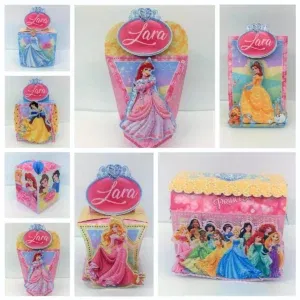 Arquivo de corte completo do tema Princesas Disney para Silhouette Studio. Decoração, topper e festas.