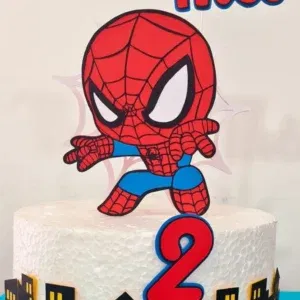 Arquivo de corte de topo de bolo Homem Aranha cute para Silhouette Studio. Topper, decoração, temas e festas.