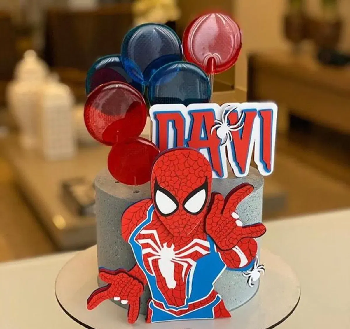 Arquivo de corte de topo de bolo Homem Aranha infantil para Silhouette Studio. Topper, decoração, temas e festas.