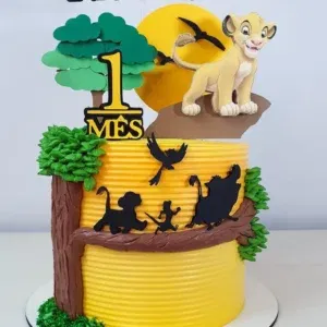 Arquivo de corte de topo de bolo Rei Leão para Silhouette Studio. Topper, decoração, temas e festas.