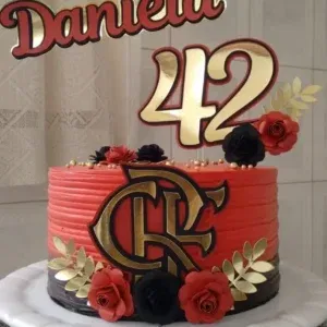 Arquivo de corte de topo de bolo Flamengo Rosa em Studio. Topper, decoração, temas e festas.