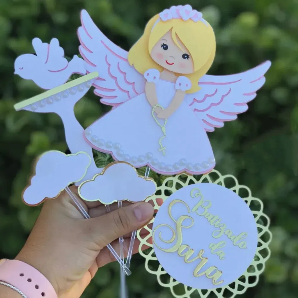 Personalizado Batismo Menina.