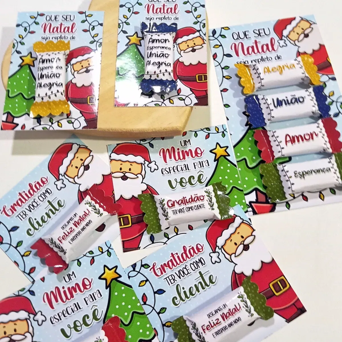 Arquivo Embalagem Balas de Natal Studio e Pdf