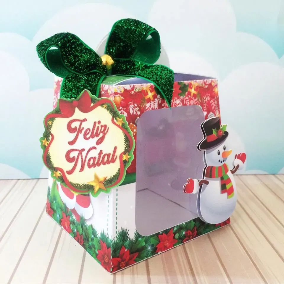 Arquivo de corte digital para topper de bolo e itens decorativos tema Natal nos formatos Studio e PDF para Silhouette e recorte manual.