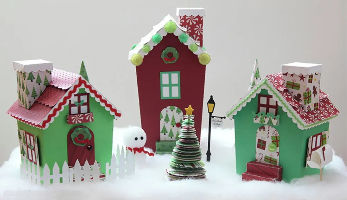 Arquivo digital tema Natal no formato Silhouette Studio para decoração de festa natalina e topo de bolo para imprimir e recortar.