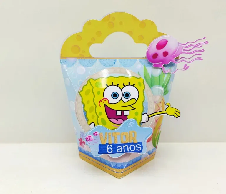 Aniversario Bob Esponja Simples Studio, Png e Pdf - Imagem 3