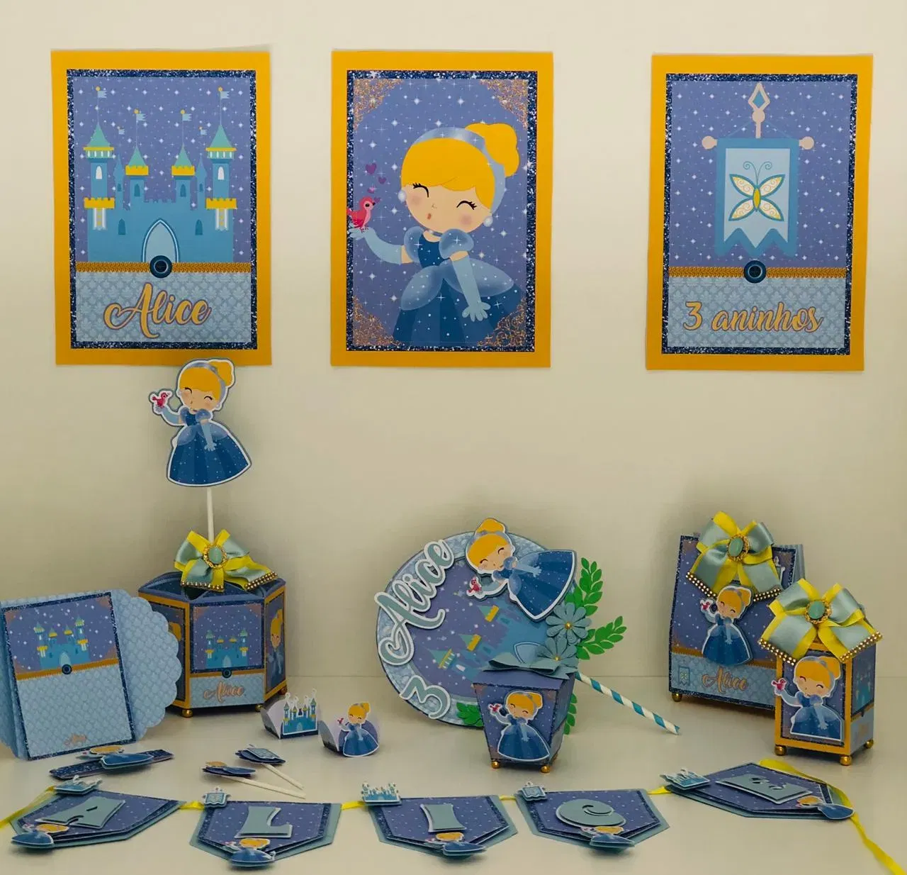 Aniversario Cinderela Decoracao Studio e Pdf