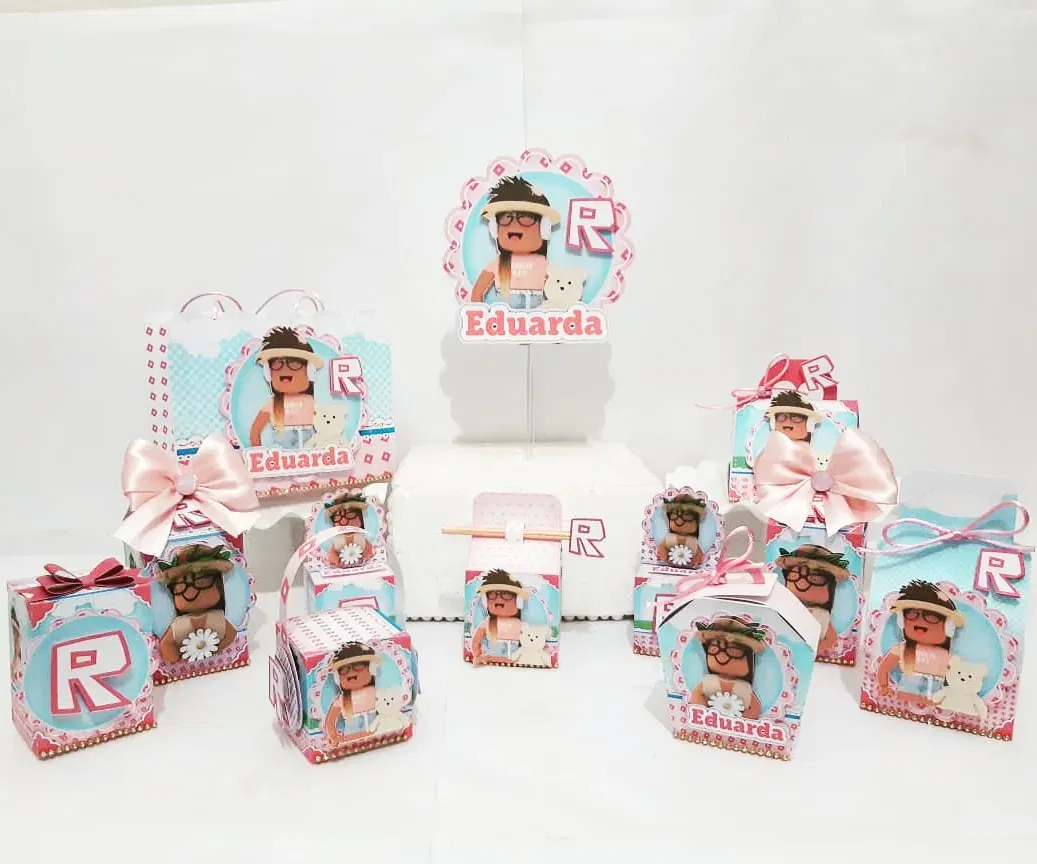 Aniversario Roblox Feminino Studio Png e Pdf