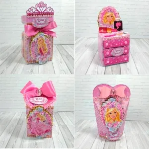 Arquivo para topo de bolo e personalizados Barbie Infantil no formato Studio, pronto para imprimir e recortar na Silhouette ou máquina de corte.