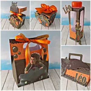 Arquivo de corte digital tema Como Treinar Seu Dragão no formato Studio para máquinas Silhouette, ideal para criação de personalizados e decoração de festas infantis.