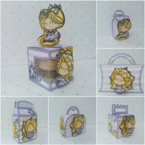 Arquivo de corte digital tema Rapunzel Enrolados no formato Studio para máquinas Silhouette, ideal para criação de personalizados e decoração de festas de princesas.