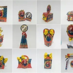 Arquivo digital tema Valente da Disney no formato Studio para máquinas de corte Silhouette, ideal para decoração de festas e personalizados.