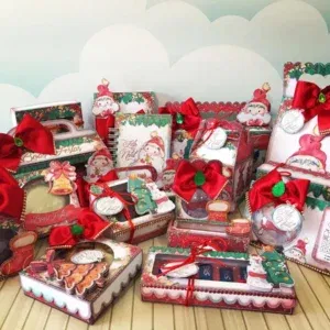 Arquivo digital tema festa de Natal nos formatos Studio, PNG e PDF para topo de bolo, topper e decoração natalina para imprimir.